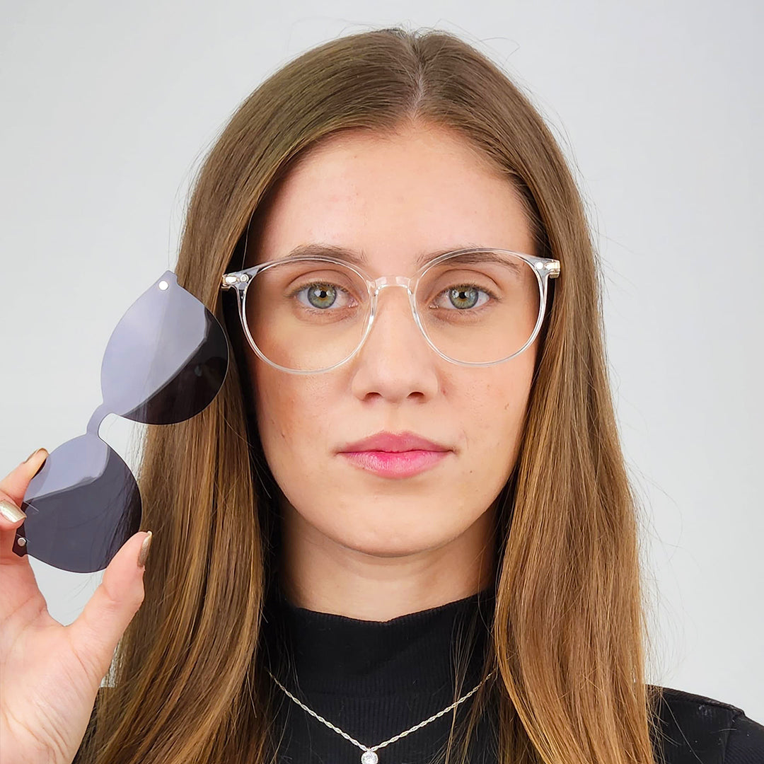 Óculos Clip-on Plaid Euglasses - Sua Ótica Pessoal Online