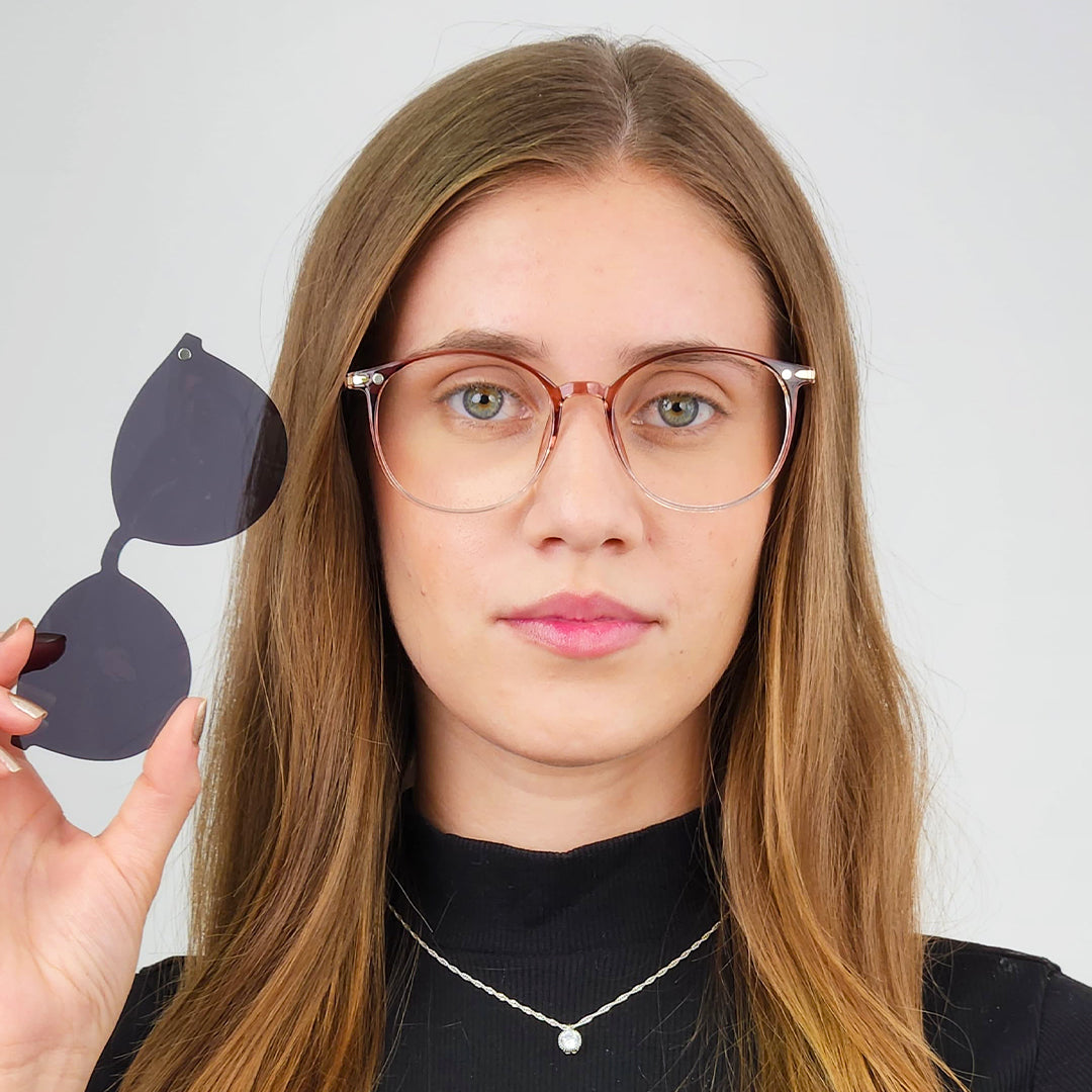 Óculos Clip-on Plaid Euglasses - Sua Ótica Pessoal Online