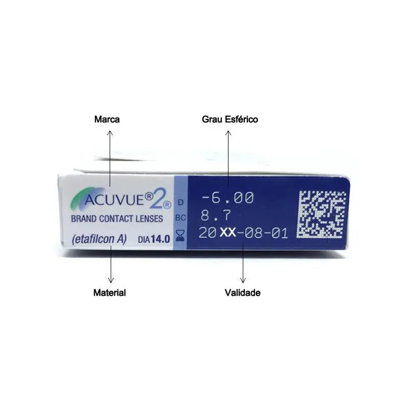 Lentes de Contato Johnson & Johnson Acuvue 2 - Euglasses Ótica Online