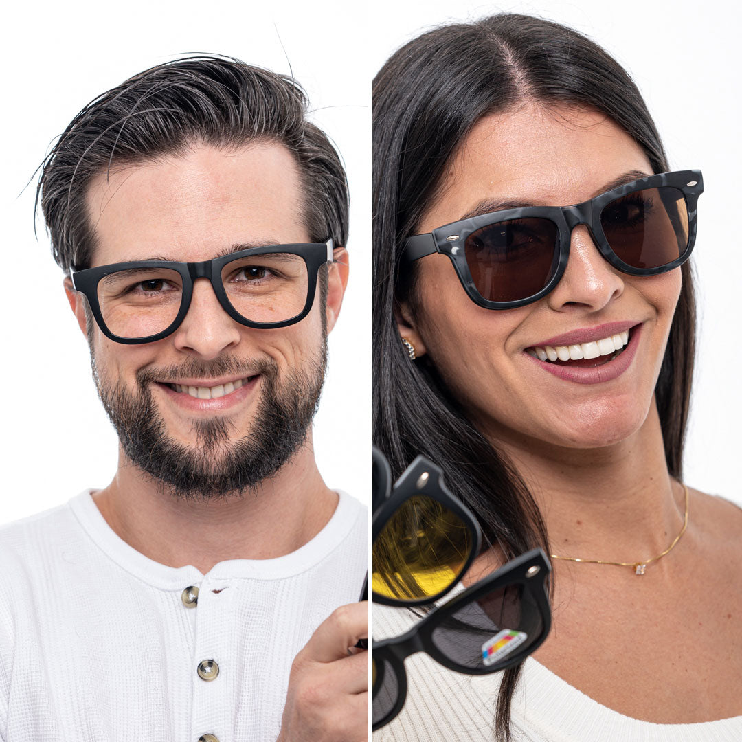 Óculos Clip-on Harper (5 Lentes) - Euglasses - Sua Ótica Pessoal Online